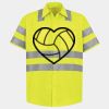 Men's High Visibility Safety Short Sleeve Work Shirt Thumbnail