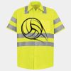 Men's High Visibility Safety Short Sleeve Work Shirt Thumbnail