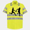 Men's High Visibility Safety Short Sleeve Work Shirt Thumbnail