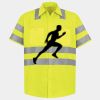 Men's High Visibility Safety Short Sleeve Work Shirt Thumbnail