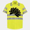 Men's High Visibility Safety Short Sleeve Work Shirt Thumbnail