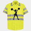 Men's High Visibility Safety Short Sleeve Work Shirt Thumbnail