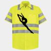 Men's High Visibility Safety Short Sleeve Work Shirt Thumbnail