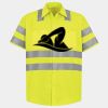 Men's High Visibility Safety Short Sleeve Work Shirt Thumbnail