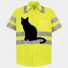 Men's High Visibility Safety Short Sleeve Work Shirt Thumbnail