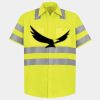 Men's High Visibility Safety Short Sleeve Work Shirt Thumbnail