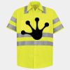 Men's High Visibility Safety Short Sleeve Work Shirt Thumbnail