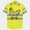 Men's High Visibility Safety Short Sleeve Work Shirt Thumbnail