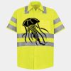 Men's High Visibility Safety Short Sleeve Work Shirt Thumbnail