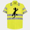 Men's High Visibility Safety Short Sleeve Work Shirt Thumbnail
