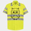 Men's High Visibility Safety Short Sleeve Work Shirt Thumbnail