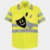 Men's High Visibility Safety Short Sleeve Work Shirt Thumbnail