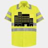 Men's High Visibility Safety Short Sleeve Work Shirt Thumbnail