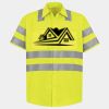 Men's High Visibility Safety Short Sleeve Work Shirt Thumbnail