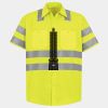 Men's High Visibility Safety Short Sleeve Work Shirt Thumbnail