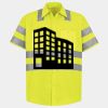 Men's High Visibility Safety Short Sleeve Work Shirt Thumbnail