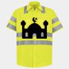 Men's High Visibility Safety Short Sleeve Work Shirt Thumbnail
