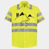 Men's High Visibility Safety Short Sleeve Work Shirt Thumbnail