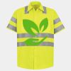Men's High Visibility Safety Short Sleeve Work Shirt Thumbnail