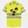 Men's High Visibility Safety Short Sleeve Work Shirt Thumbnail