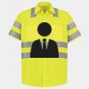 Men's High Visibility Safety Short Sleeve Work Shirt Thumbnail