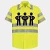 Men's High Visibility Safety Short Sleeve Work Shirt Thumbnail