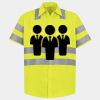 Men's High Visibility Safety Short Sleeve Work Shirt Thumbnail