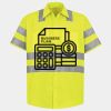 Men's High Visibility Safety Short Sleeve Work Shirt Thumbnail