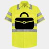 Men's High Visibility Safety Short Sleeve Work Shirt Thumbnail