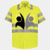 Men's High Visibility Safety Short Sleeve Work Shirt Thumbnail