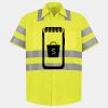 Men's High Visibility Safety Short Sleeve Work Shirt Thumbnail
