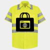 Men's High Visibility Safety Short Sleeve Work Shirt Thumbnail