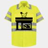 Men's High Visibility Safety Short Sleeve Work Shirt Thumbnail