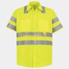 Men's High Visibility Safety Short Sleeve Work Shirt Thumbnail