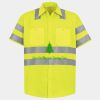 Men's High Visibility Safety Short Sleeve Work Shirt Thumbnail